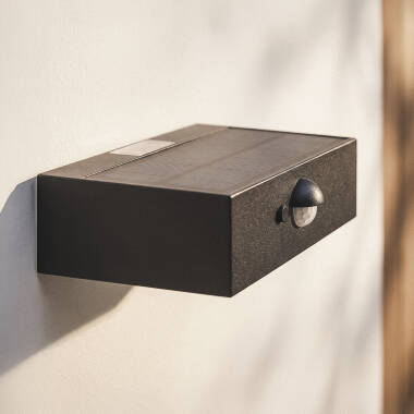 Image of Karl 3W Outdoor Solar LED Wall Light with PIR Sensor