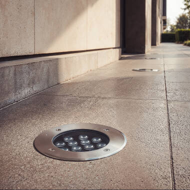 Oprawa Zewnętrzna LED 12W Solid Najazdowa ze Stali Nierdzewnej Hall