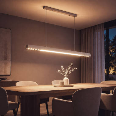 Image of Funky Chaka 42W Double Sided Aluminium CCT Linear LED Pendant Lamp 