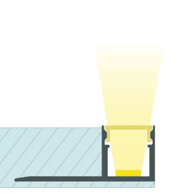 Aluminium Profiel Gips/Pladur Integratie voor LED Strip tot 8 mm