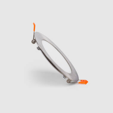 Faretto da Incasso LED 6W Circolare SuperSlim Foro Ø 110mm Argento