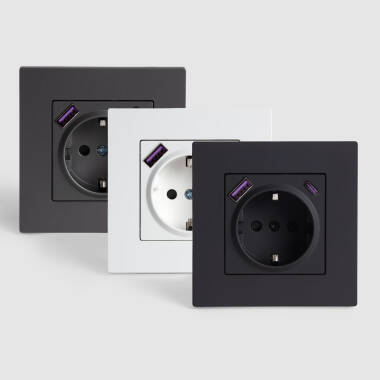 Presa Schuko tipo F con USB Luxe 27 Play
