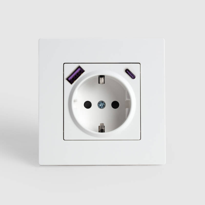 Immagine di Presa Schuko tipo F con USB Luxe 27 Play