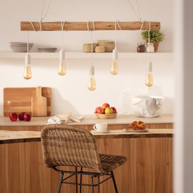 Yagis Metal & Wood Pendant Lamp