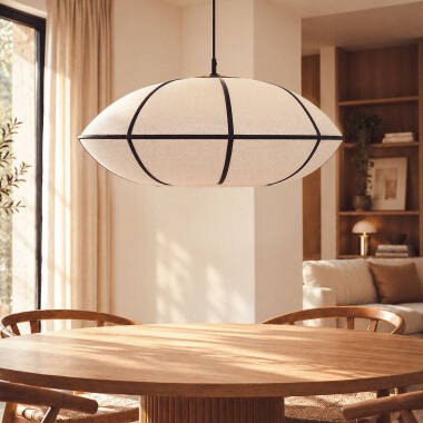 Sora Metal & Linnen Pendant Lamp