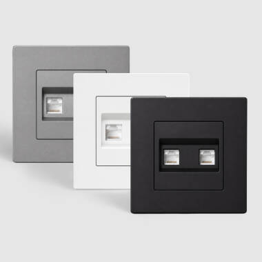 Presa Doppia RJ45 CAT 6 Internet Luxe 27 Play