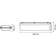 Bild von LED Wannenleuchte Pro für zwei Röhren 600mm PC/PC Einseitige Einspeisung