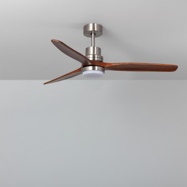 Immagine di Ventilatore LED da Soffitto Savate Nickel 132cm Motore DC