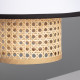 Image de Suspension Tissu et Rotin Kufila