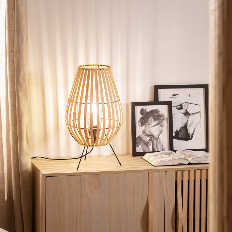 Image de Lampe à Poser Bambou Atamach