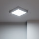 Image de Plafonnier LED Carré Design 18W Métal 225x225 mm Silver 