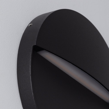Afbeelding van LED Wandlamp Outdoor 6.5W Opbouw Black Rond Jade