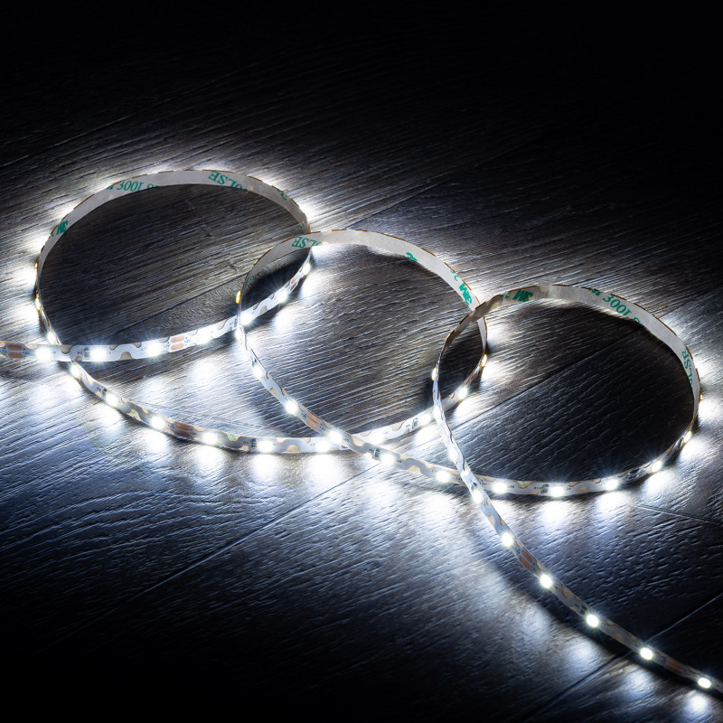 Image de Ruban LED 12V SMD ZIG ZAG 60 LED/m 5m 7W/m 700lm/m Largeur 6mm Coupe 5cm IP20