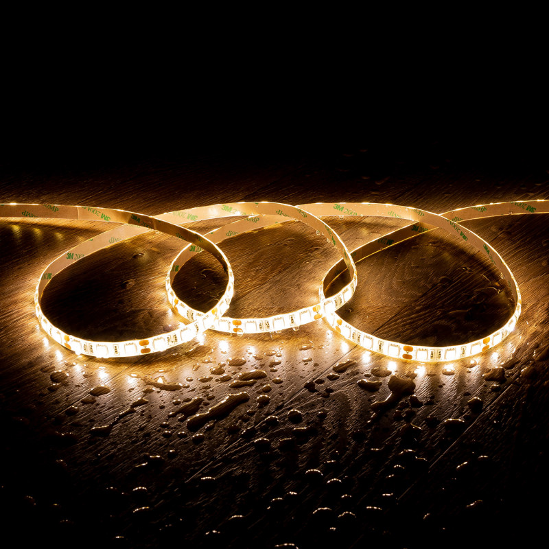 Image of 5m 12V DC LED Strip 60LED/m 10mm Wide Cut at Every 5cm IP65
