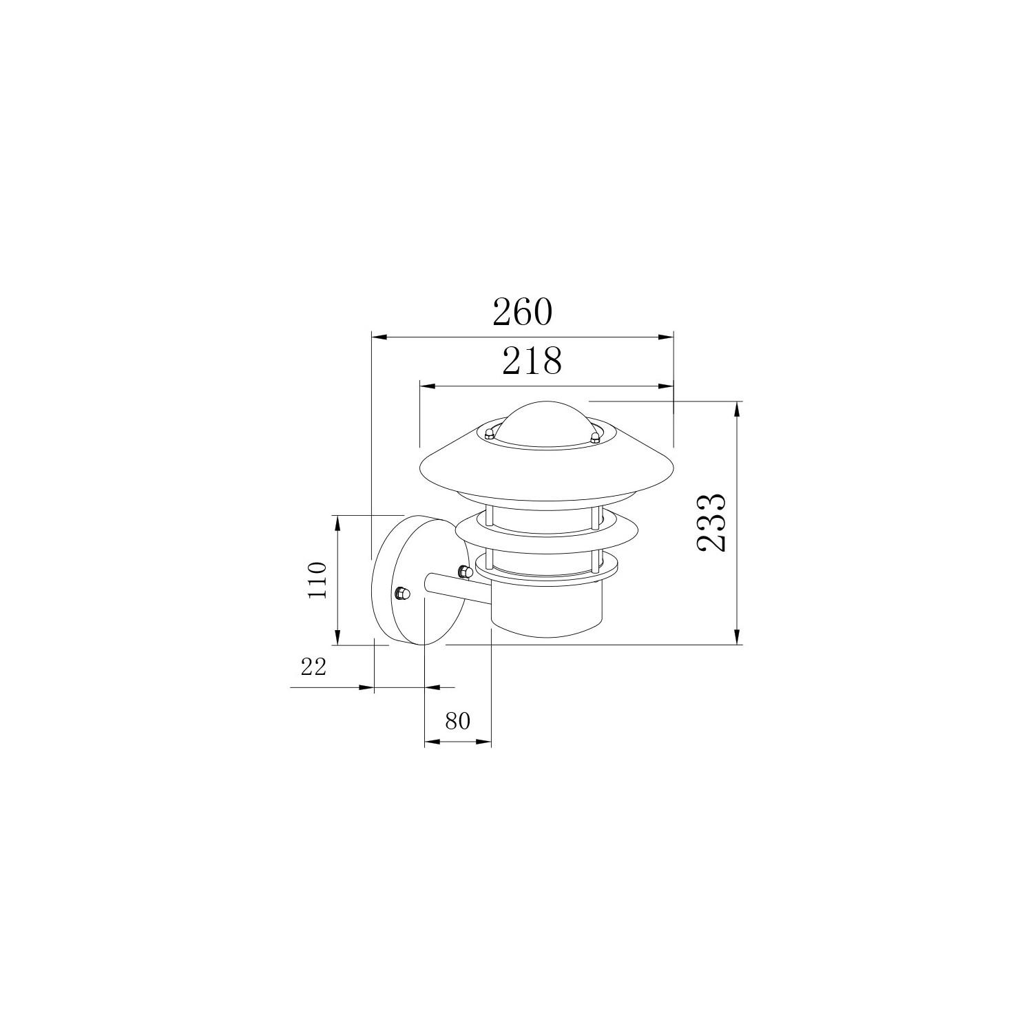 Kinkiet Ścienny Zewnętrzny Stal Ocynkowana Coastal Stage  - widok prezentacyjny