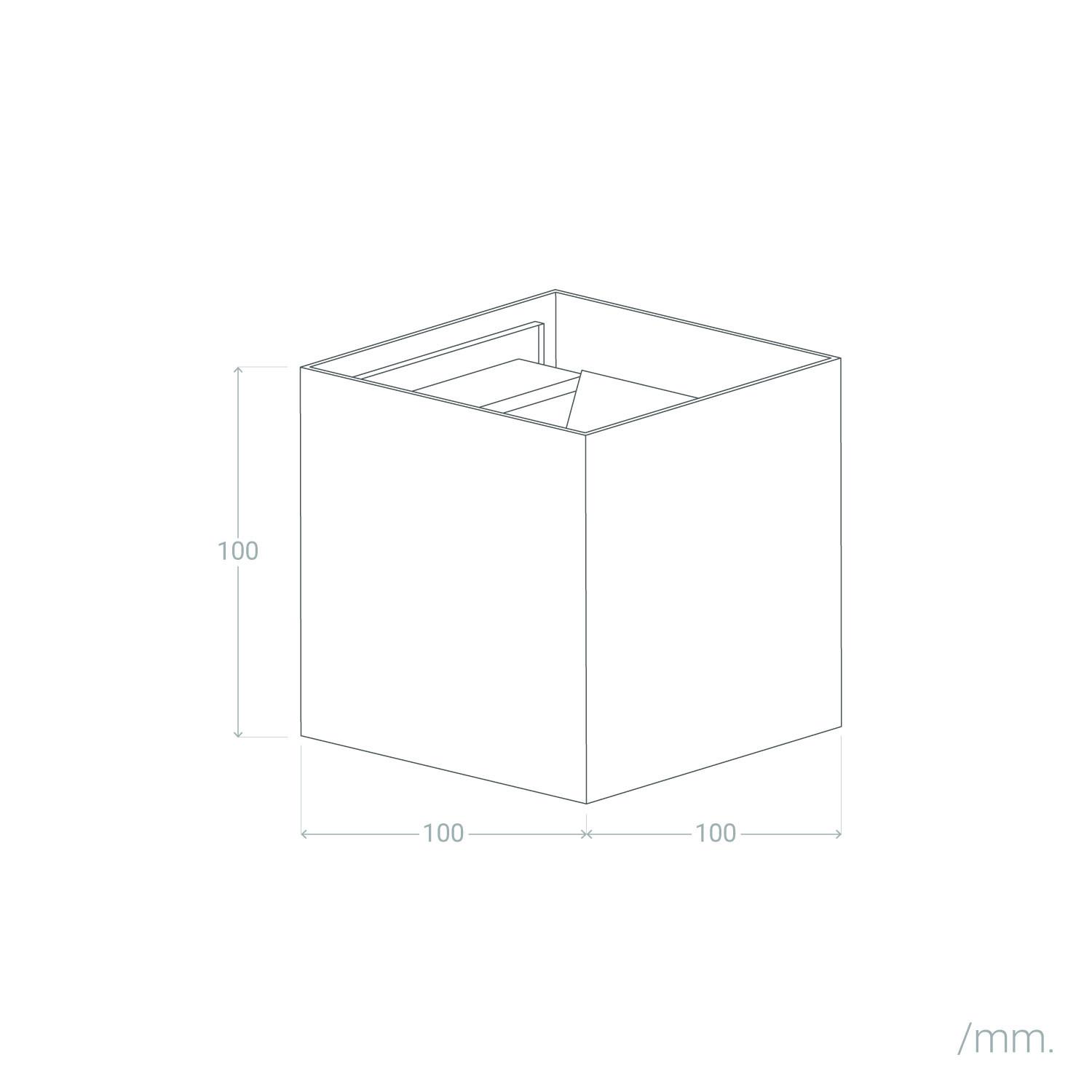 Kinkiet Ścienny Zewnętrzny LED 6W z Aluminium Oświetlenie Dwustronne Biały Eros - widok 3