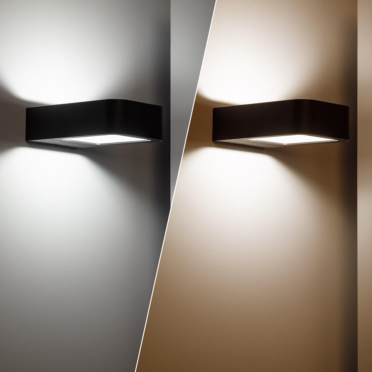 Kinkiet Ścienny Zewnętrzny LED 6W z Aluminium Podwójne Oświetlenie Asturica - widok szczegółowy