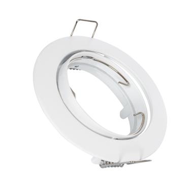 Portafaretto da Incasso Circolare Basculante per Lampadina LED GU10/GU5.3 Foro Ø 72 mm