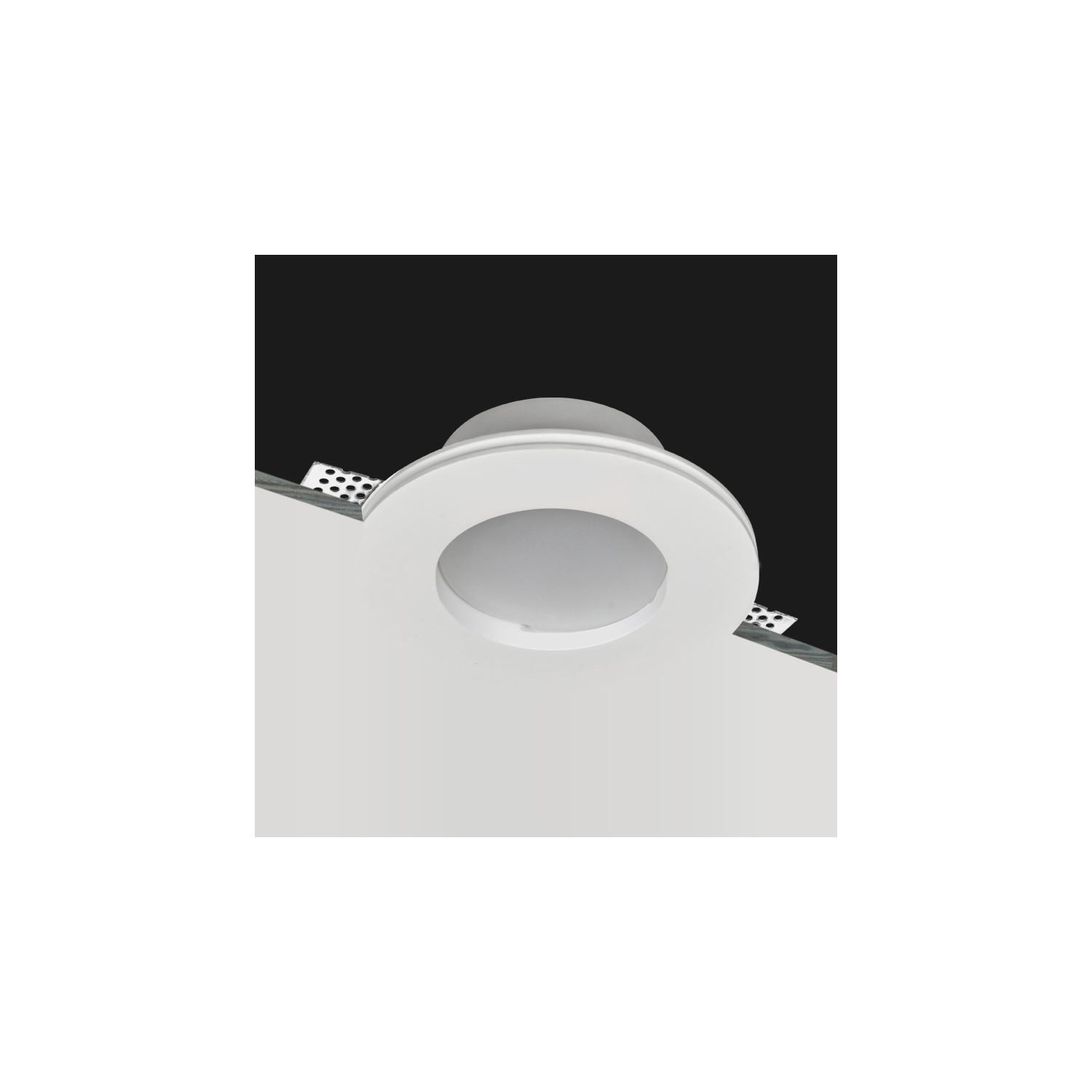 Obudowa Downlight Integracja Gips/Pladur Okrągła do Żarówki LED GU10/GU5.3 Średnica Ø133mm - widok 2