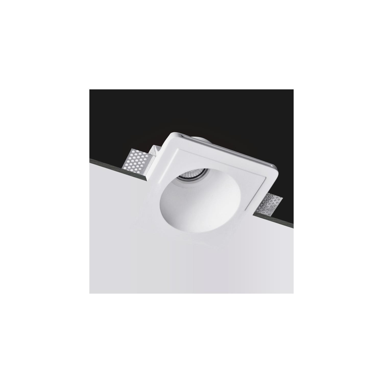 Obudowa Downlight Integracja Gips/Pladur do Żarówki LED GU10/GU5.3 Wymiary 153x153 mm UGR17 - widok 2