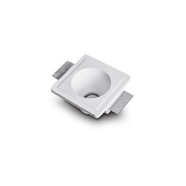 Portafaretto da Incasso Integrazione Cartongesso per Lampadina LED GU10 / GU5.3 Foro 153x153 mm UGR17
