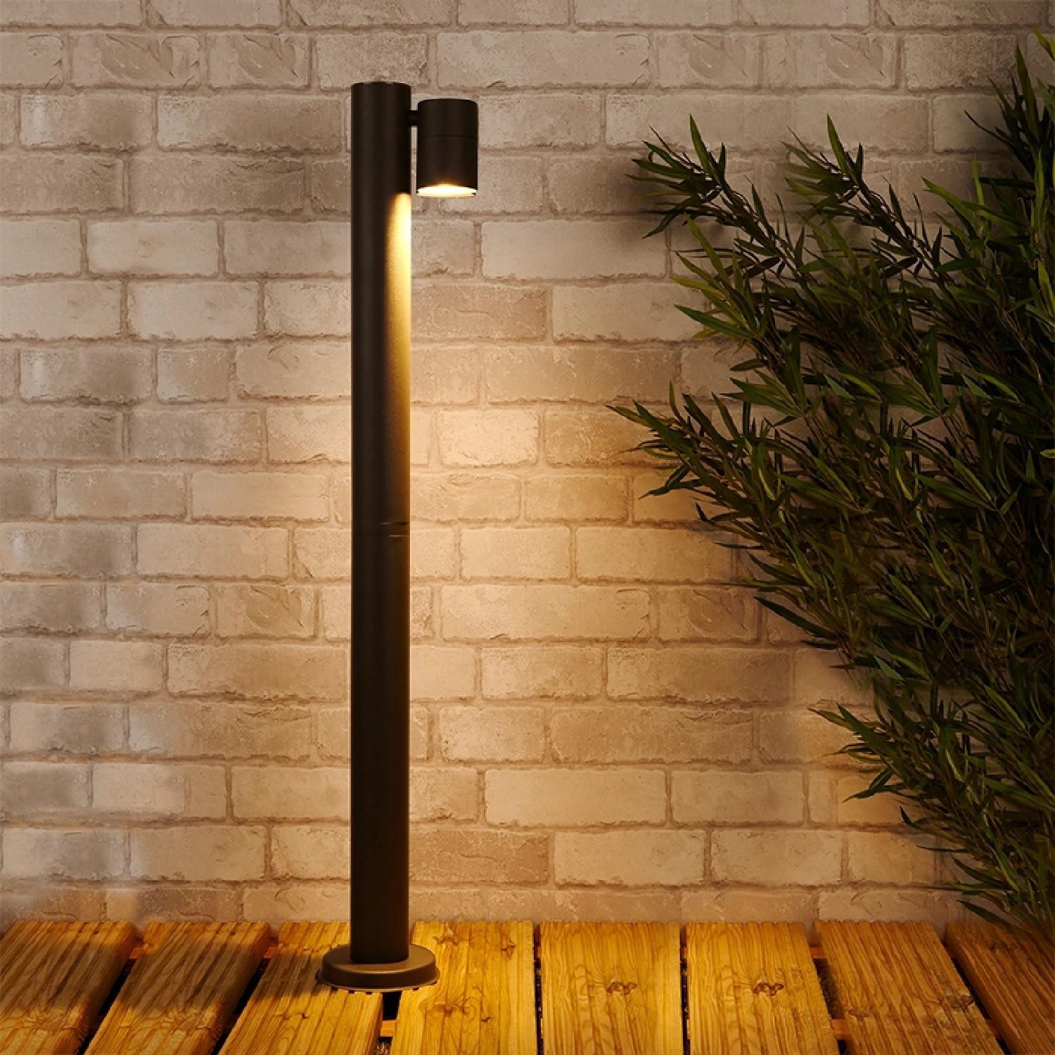Lampa Ogrodowa Naziemna 90cm ze Stali Nierdzewnej Stone - widok 2