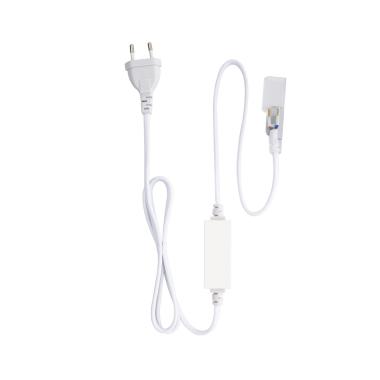 Cavo Raddrizzatore Corrente Striscia Neon LED Regolabile 220V AC 120 LED/m Monocolore IP67 Taglio ogni 100cm