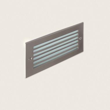 9W Drive Outdoor Stainless Steel Recessed Wall Spotlight in Black