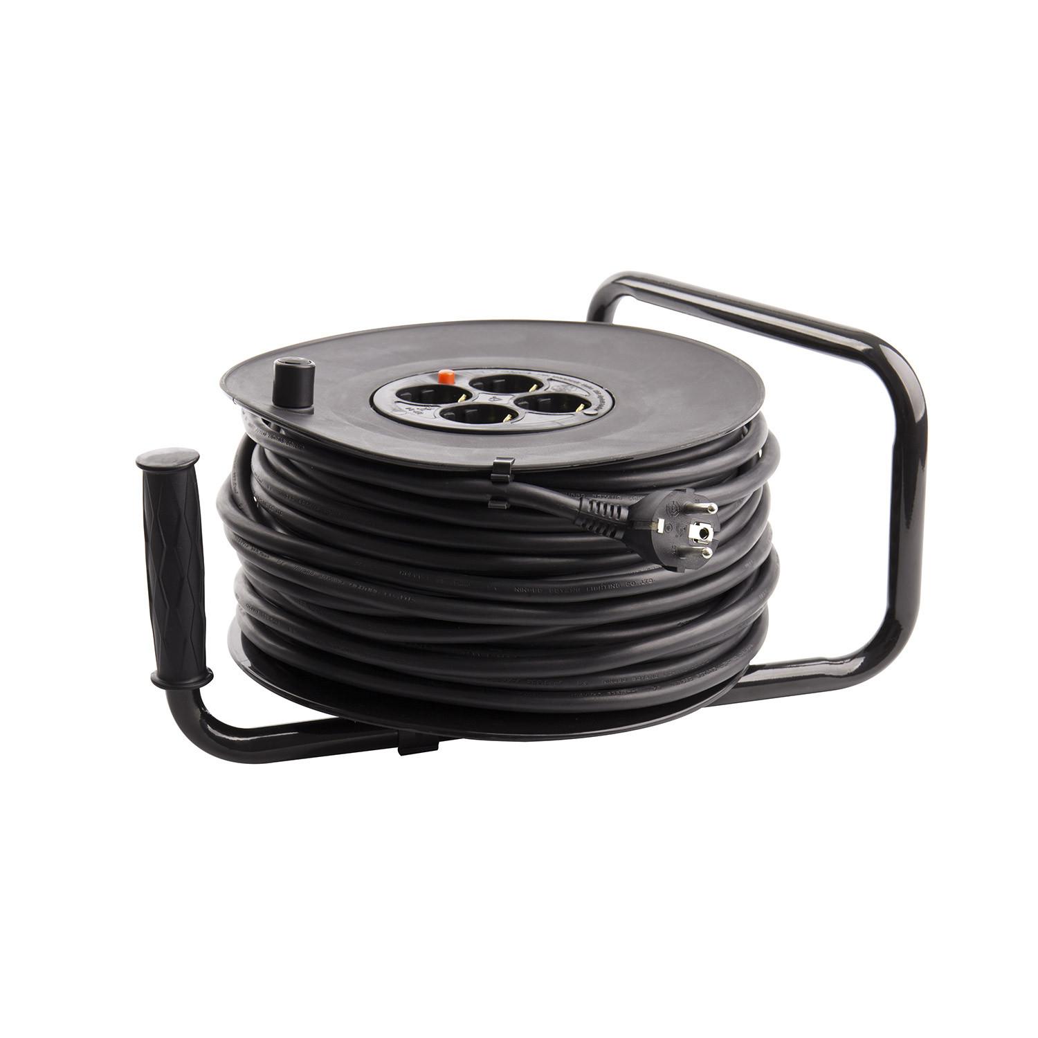 Przedłużacz Bębnowy z Kablem 40m 3x1.5mm z Systemem Anti-Twist  - widok szczegółowy