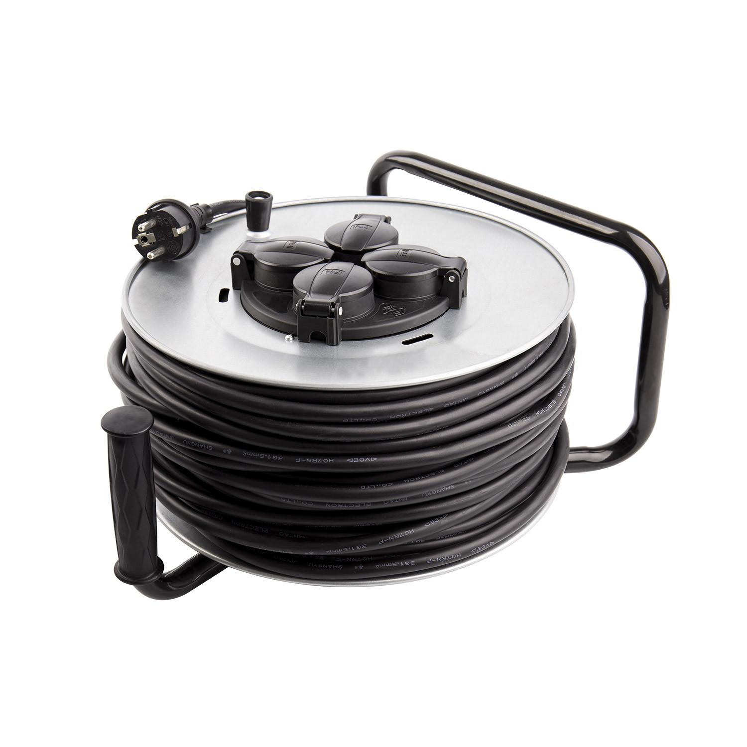 Przedłużacz bębnowy 50m 3x1.5mm IP44 - widok szczegółowy