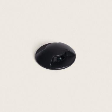 1W Letso 2L Outdoor Recessed Ground LED Spotlight in Black