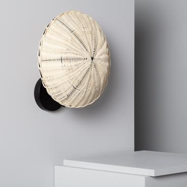 Wandleuchte Rattan Salmor