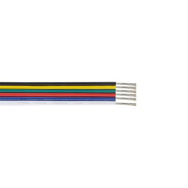 Rol 100m Platte Elektriciteitskabel 0,5mm² voor RGB LED-strips