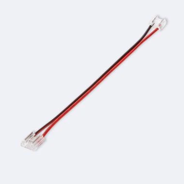 Dubbele Hippo Connector met Kabel voor LED Strip 24V DC SMD en COB IP20 IP20 Breedte 10mm Monochroom
