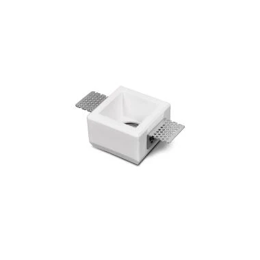 Portafaretto da Incasso Integrazione Cartongesso Quadrato per Lampadina LED GU10 / GU5.3 Foro 83x83 mm UGR17