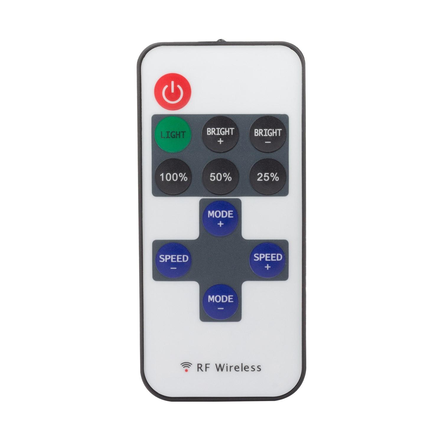 Sterownik Mini WiFi do Taśm LED Jednokolorowych 5/12V DC z Pilotem RF - widok szczegółowy