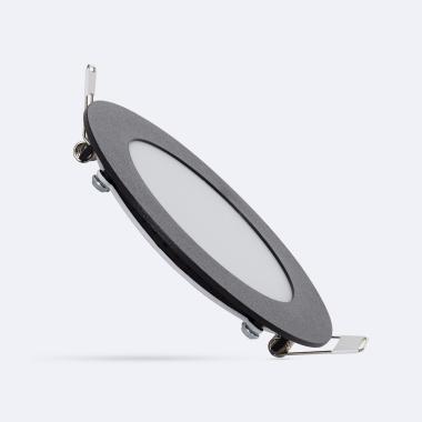 Faretto da Incasso LED 6W Circolare Nero Ø 105 mm