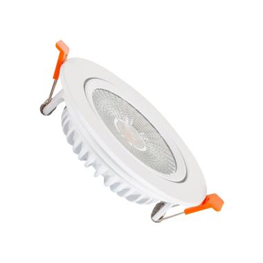 Round SuperSlim 15W LED Downlight Ø100mm Cut Out Expert Colour COB CRI90 No Flicker LIFUD in White
