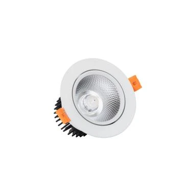 Faretto da Incasso LED 12W Circolare COB CRI90 Regolabile Foro Ø 90 mm