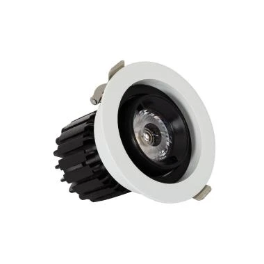 Faretto da Incasso LED 7W COB Orientabile 360º Circolare Foro Ø 80mm CRI90 Expert Color No Flicker
