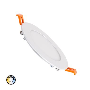 Round 6W LED Downlight Ø110mm Cut Out SwitchCCT Compatible with V2 RF Remote