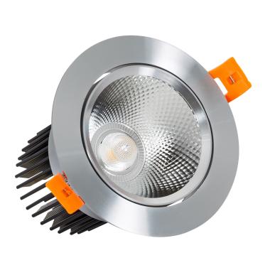 Downlight LED 15W rond COB CRI90 uitsnede Ø 90 mm zilver