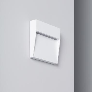 Jade 4W White Square Aluminium LED Wall Lamp