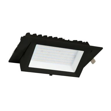 Downlight LED 48W Rectangulaire Orientable SAMSUNG 130lm/W LIFUD Coupe 215x125 mm Noir