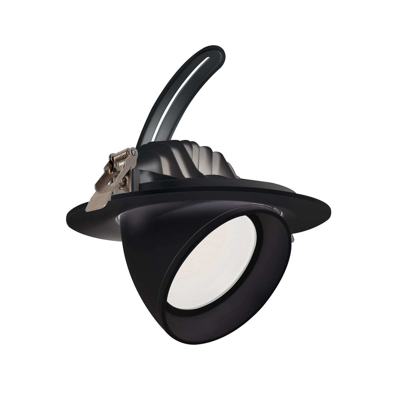Oczko Downlight Nastawny Okrągły LED 38W Chip OSRAM 120 lm/W CCT Czarny LIFUD Anti-Flicker