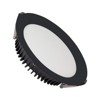 Round 24W LED Downlight Ø200mm Cut Out SAMSUNG Aero 4000K 130lm/W LIFUD in Black