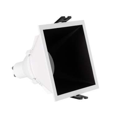 Faretto da Incasso Quadrato GU10 6W Basso UGR PC Foro 85x85mm
