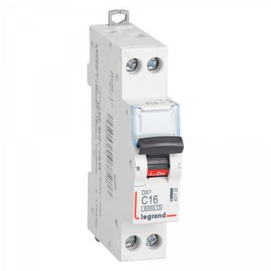 LEGRAND 407726 Curve C 10kA 10-32 A DX3 Tertiary 1P+N Thermal-magnetic Circuit Breaker