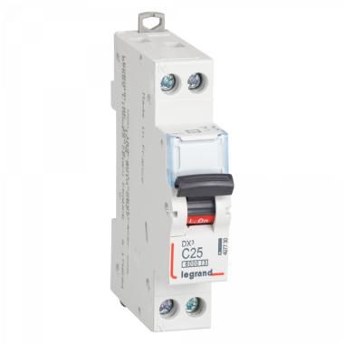 Disjoncteur Automatique DX³ Tertiaire 1P+N Courbe C 10kA 10-32A LEGRAND 407726