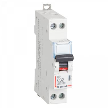 Magnetothermischer Automatischer Sicherungsschalter Industriell 1P+N 10-32A 10kA C-Kurve LEGRAND DX³ 407726